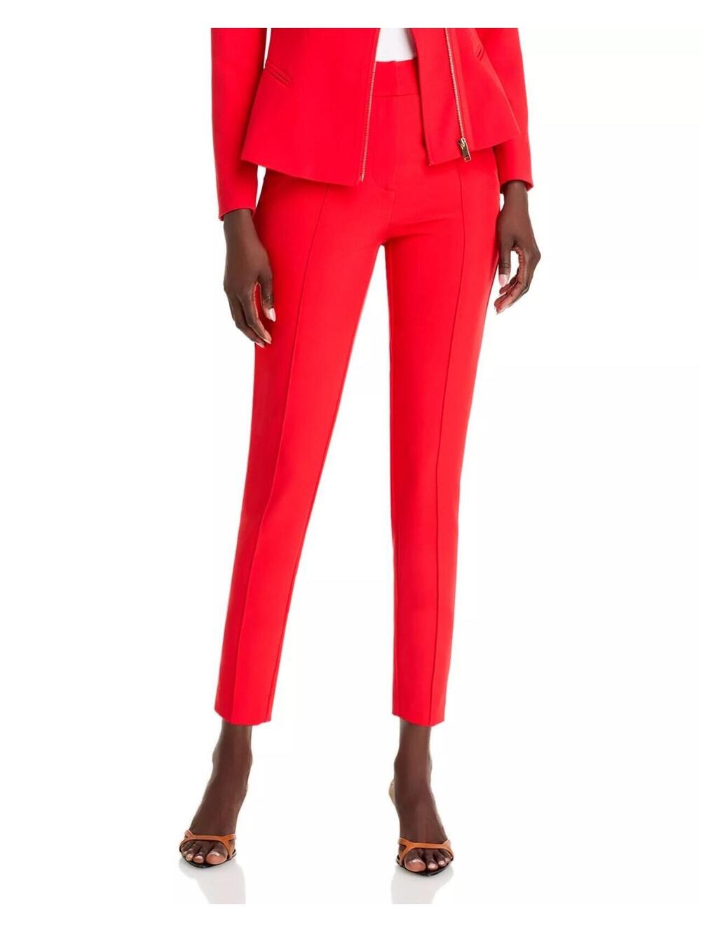 275$ Generation Love Tula Crepe Tapered Leg Ankle Pants Size 2 Dark Red